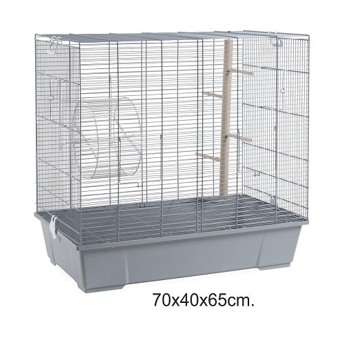 Small Rodent Cage 205 Grey for Hamsters and Gerbils