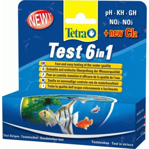 Tetratest 6 en 1 Kit de Prueba de Calidad de Agua