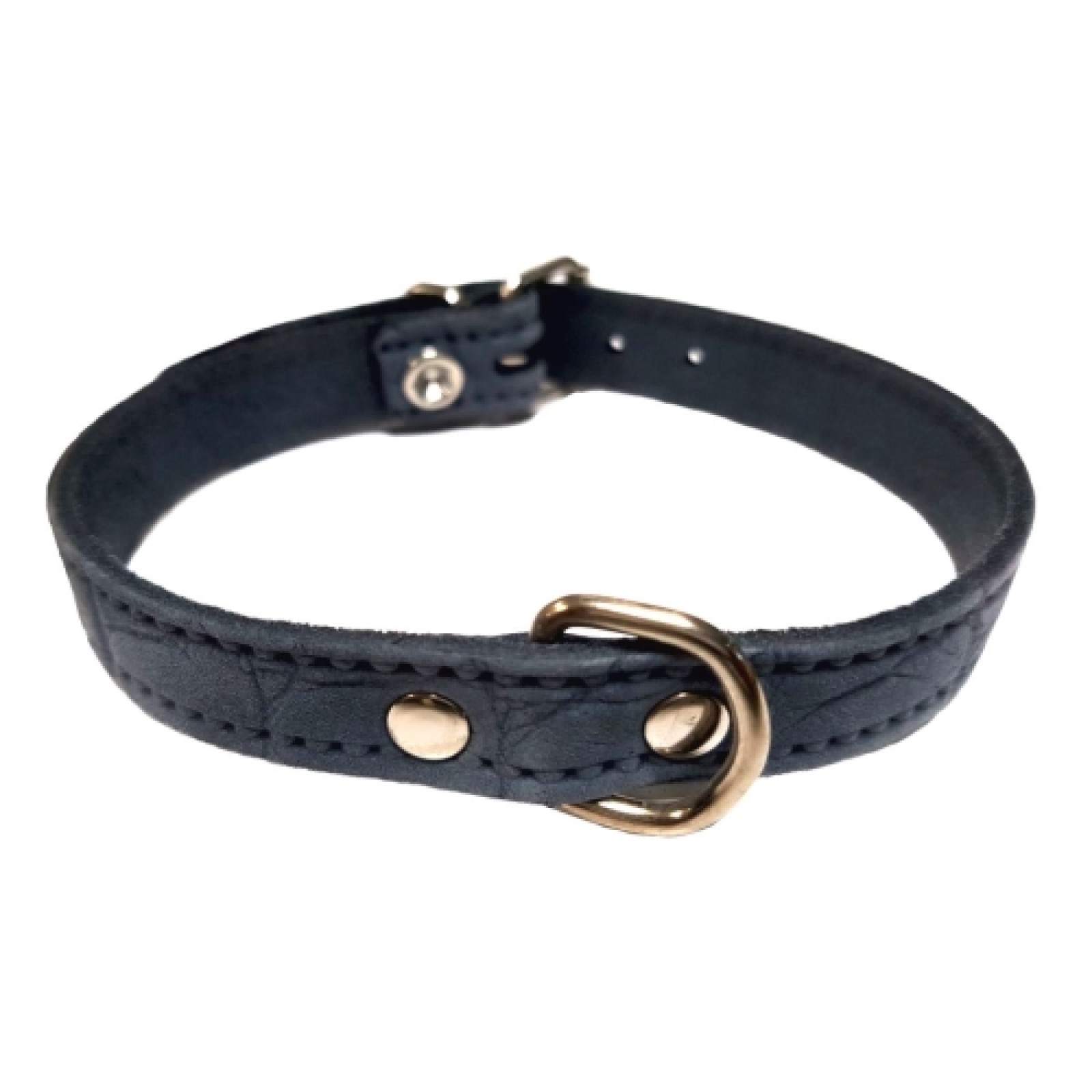 Stylish Red Leather Dog Collar