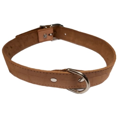 Stylish Red Leather Dog Collar