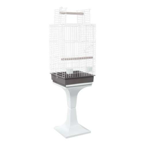 White Loro Cage 835 with Stand