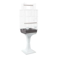 White Loro Cage 835 with Stand