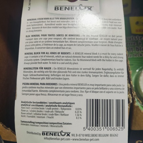 Bloque Mineral para Roedores