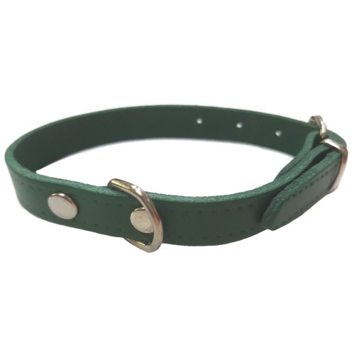Plain Black Leather Dog Collar 45x1.8cm