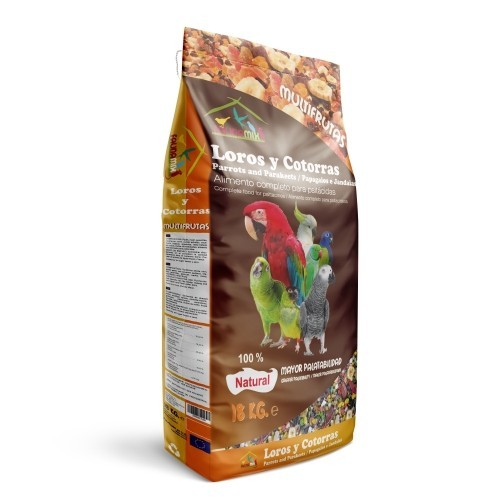 Complete Food for Parrots with Fruits 18 Kg