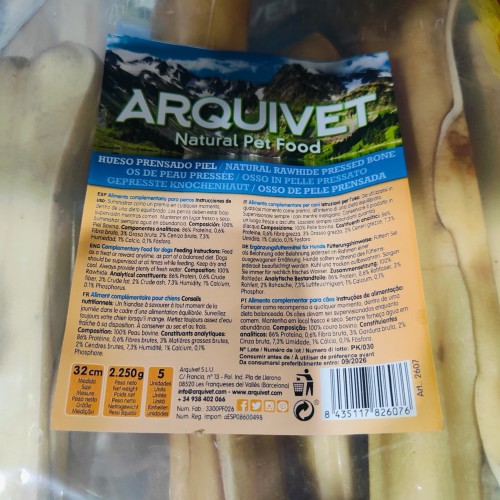 Pressed Skin Bone 32 cm Bag of 5 Units