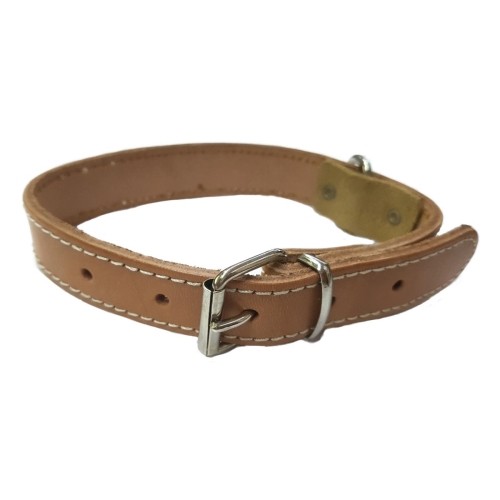 Collar Cuero Vaqueta 40x1.5cm