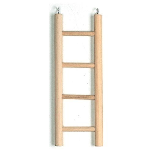 Escalera de Madera 4 Escalones para Aves
