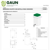 Bebedero Chupete 0.5 Lts. Gaun