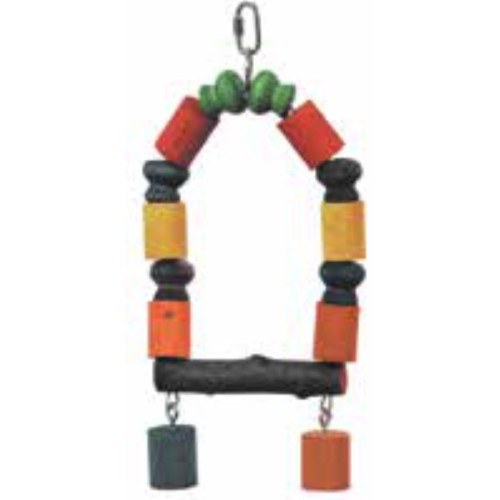 Happy Wooden Swing for Small Birds