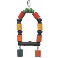 Happy Wooden Swing for Small Birds