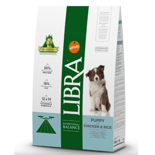 Paquete de Comida para Cachorros Libra Dog 12 Kg