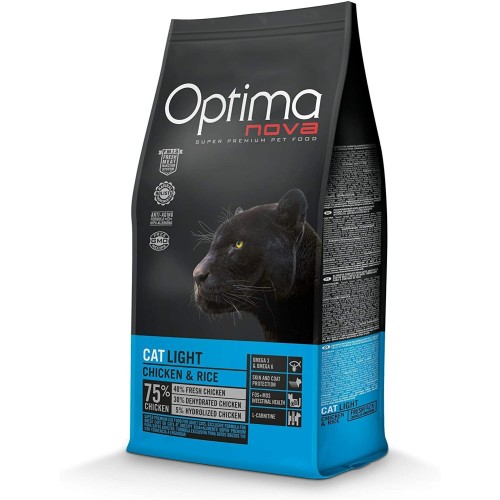 Optima Nova Cat Light 8 Kg for Adult Cats