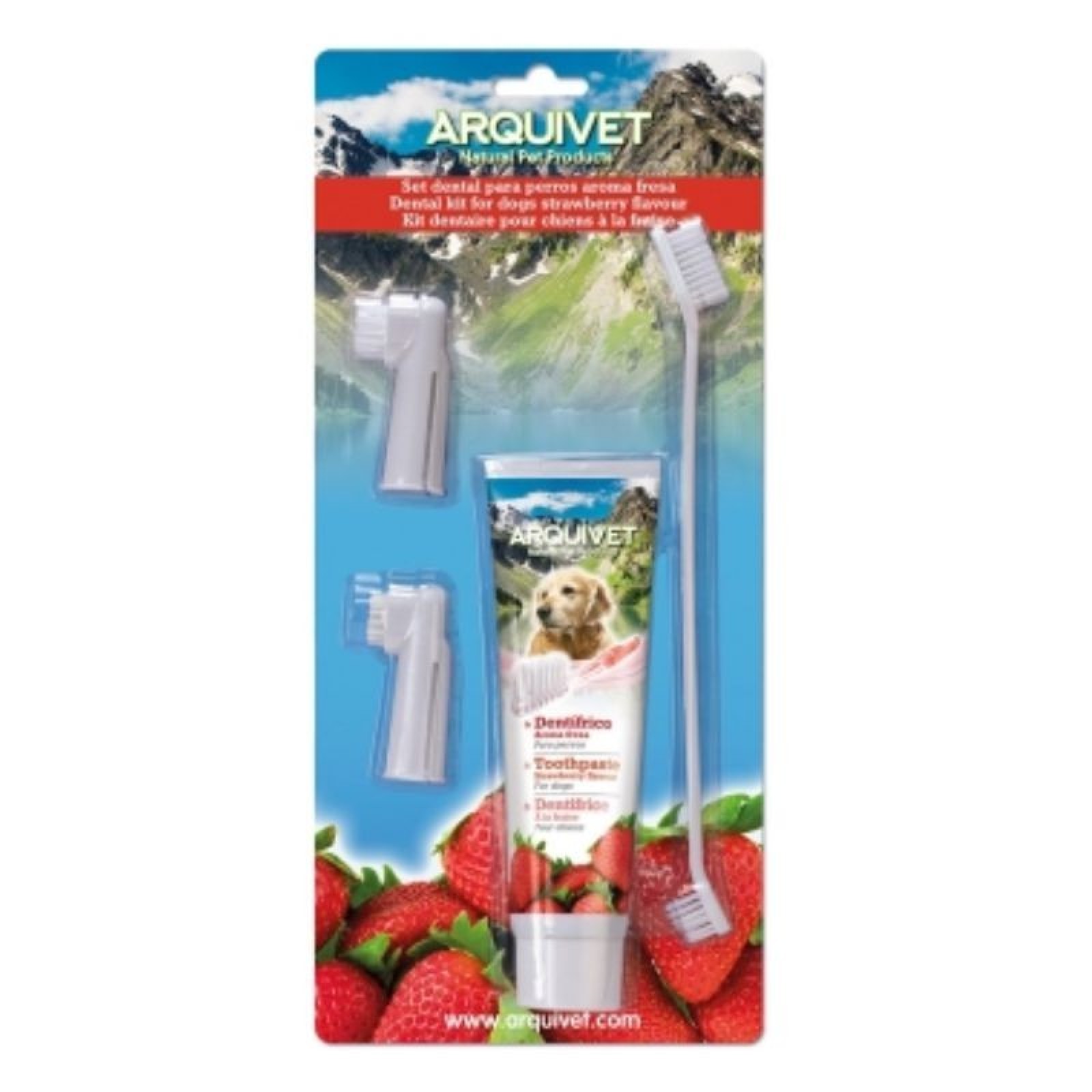 Dental Set for Dogs Strawberry Fragrance Dental Set for Dogs Strawberry Fragrance