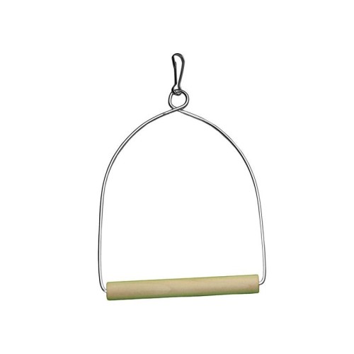 Medium Metal and Wood Bird Swing