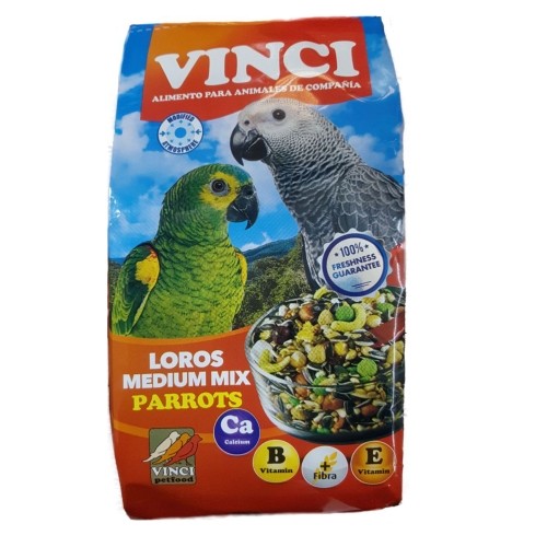 Alimento para Loros Medium Mix Vinci 4 Kg.