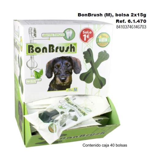 Bonbrush Dental Snacks 2x15g x 40 Bags for Dogs