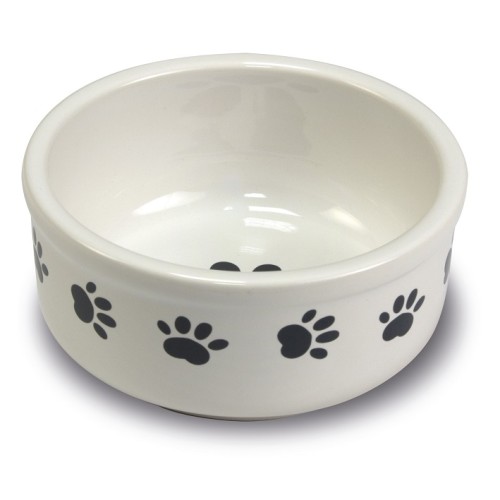 Ceramic Bowl with Paw Prints 15 Cm.