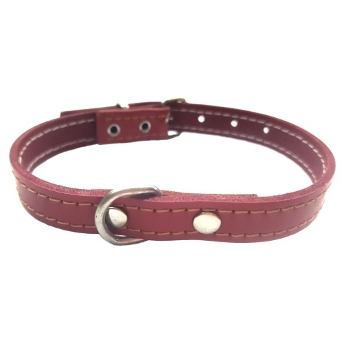 Collar de Perro de Cuero Negro Laura Mod.53