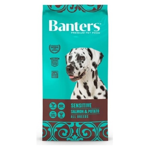 Alimento para Perros Banters Sensitive Salmón y Patata 15 kg