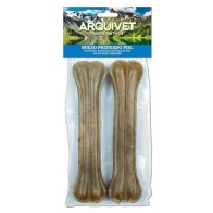 Hueso Prensado de Piel 25cm Snacks para Mascotas (2 Piezas, 280 Gr)