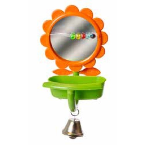Mirror with Feeder and Bell