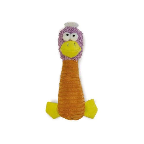 Pato de Peluche Naranja 27cm para Perros