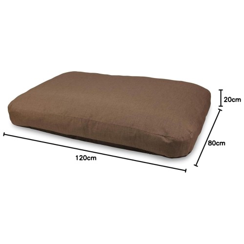 Chocolate Brown Dog Mattress 120x80x20cm