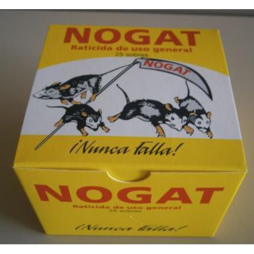 Nogat Rat Poison 15 Packs of 10g New Format