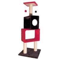Red and Black Scratching Post for Cats