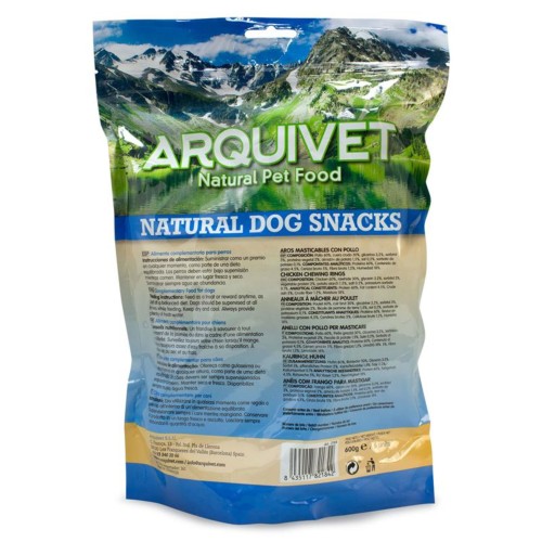 Aros Masticables de Pollo 6 Uds Snack Saludable