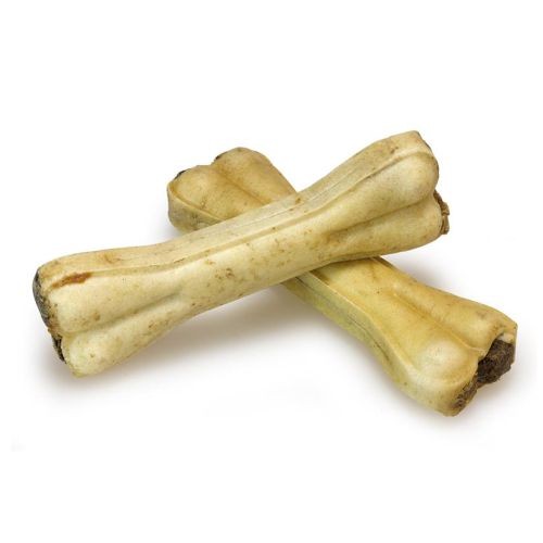 Hueso Prensado Piel Búfalo Relleno Con Tripa 15cm