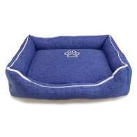 Cama Cuadrada Azul para Perros 70x55x19 Cm