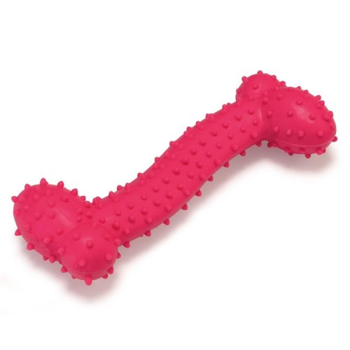 Pink Latex Bone 13 Cm for Dogs